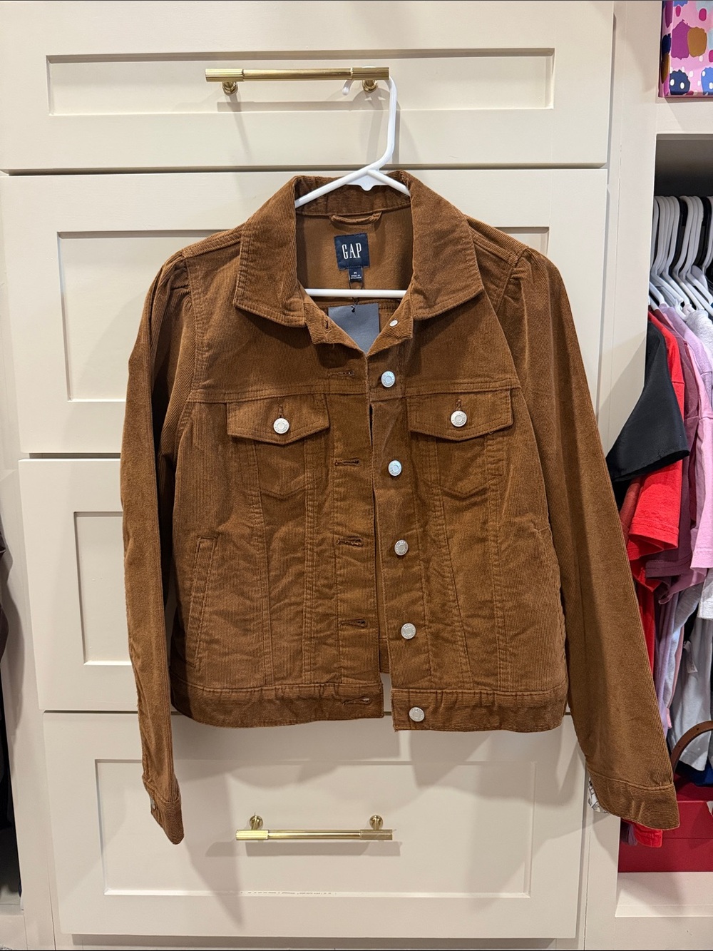 GAP Women's Rust Brown Corduroy Jacket